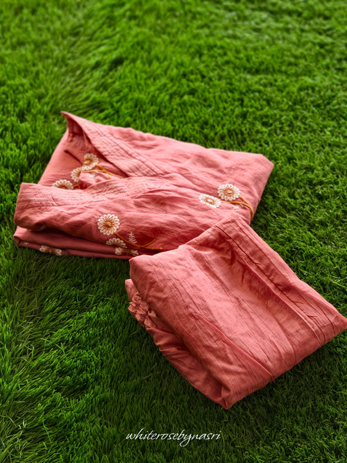 Co -ord set peach shade